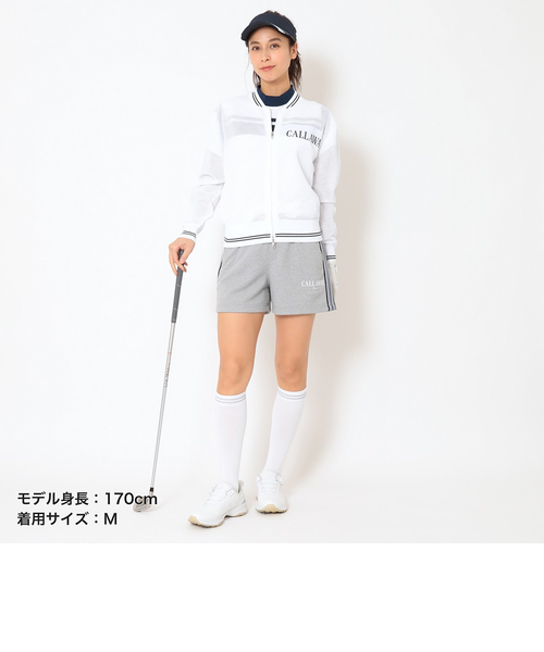 キャロウェイ（CALLAWAY）ゴルフウェア メッシュ編み フルジップニット