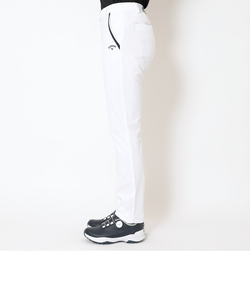Callaway Golf ホワイトプリントパンツ キャロウェイ CALLAWAY スラックスパンツ ゴルフ ストレッチ L 白