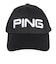 ピン（PING）ゴルフ 帽子 メッシュキャップ ブラック HW-U2604 BK 38995