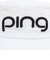 ピン（PING）ゴルフ 帽子 ツアーハット ホワイト HW-L2601 WH 38982