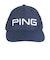 ピン（PING）ゴルフ 帽子 UVクールキャップ ネイビー HW-U2601 NV 38992