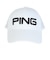 ピン（PING）ゴルフ 帽子 メッシュキャップ ホワイト HW-U2604 WH 38995
