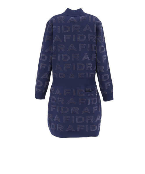 フィドラ（FIDRA）ゴルフウェア 保温 長袖 JQロゴニットワンピース