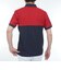 ゴルフウェア カラーブロック 半袖ポロシャツ THMA602-RED