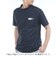 ゴルフウェア メッシュボーダー 半袖モックシャツ THMA603-NVY