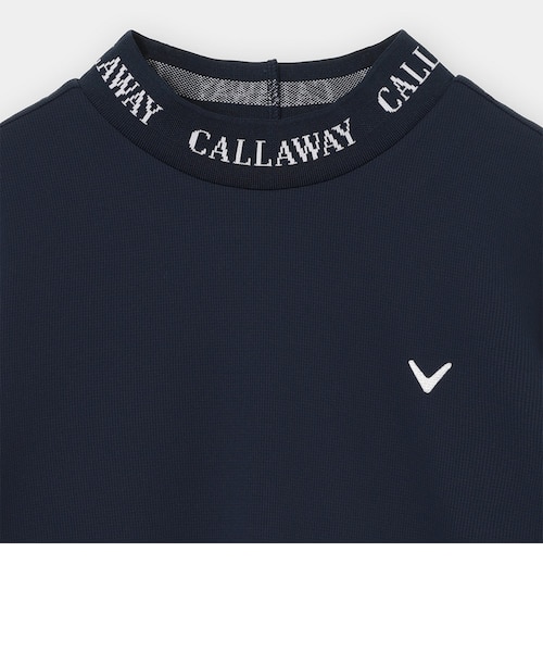 キャロウェイ（CALLAWAY）ゴルフウェア ミニワッフル ジャカード衿