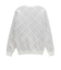 ルコックスポルティフ（lecoqsportif）ゴルフウェア 幾何学チェック柄ウォッシャブルクルーネックセーター LG6SST00M WH00