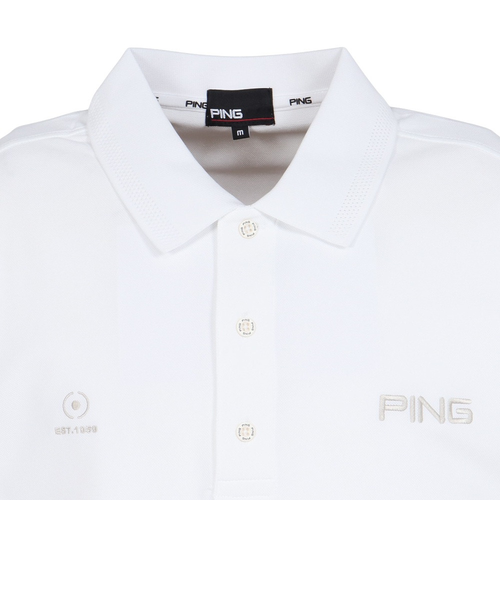 ピン（PING）ゴルフウェア レイブロック 半袖ポロシャツ 621-6160203