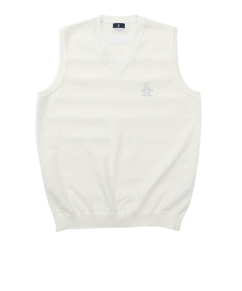 マンシング（MUNSING）ゴルフウェア 背面地柄ボーダー Vネックベスト
