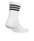 アディダス（adidas）ハーフクルー丈 スリーストライプス ソックス BY630-JZ2965WH/BK