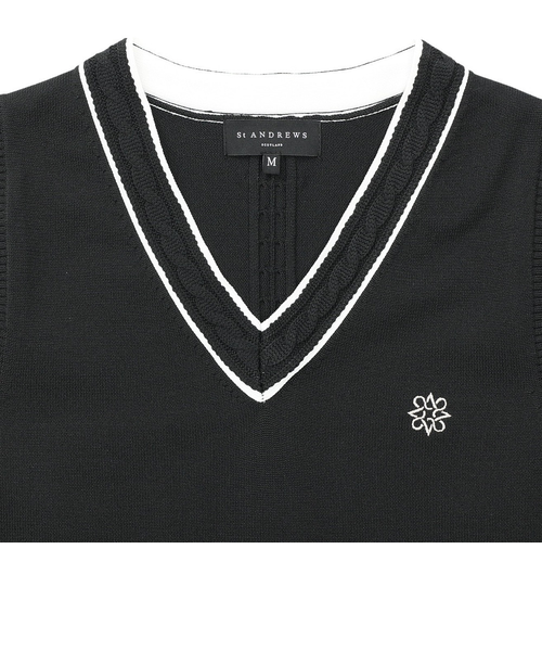 セントアンドリュース（ST.ANDREWS）ゴルフウェア 12G天竺Vネック