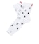 マンシング（MUNSING）ミドル丈 飛び柄ソックス MG6SSO09L WH00