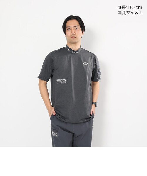 オークリー（OAKLEY）ゴルフウェア 吸汗速乾 モックネック 半袖