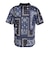 フィドラ（FIDRA）ゴルフウェア バンダナプリント 半袖ポロシャツ FD5VTG08 NVY