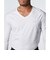 アンダーアーマー（UNDER ARMOUR）ゴルフ アイソチル フィッティド ロングスリーブ Vネックシャツ 1384824 100
