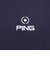 ピン（PING）ゴルフウェア 凸凹 ストライプジャガード 半袖ポロシャツ 621-6160307-120
