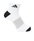 アディダス（adidas）アンクル ファンクショナルソックス 2足組 MIP98-KV7527 W/BLK