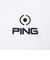 ピン（PING）ゴルフウェア 凸凹 ストライプジャガード 半袖ポロシャツ 621-6160307-030