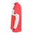 アディダス（adidas）ゴルフウェア 接触冷感 モックネック 半袖 メンズ カラーブロック シャツ OGH94-KM2222 RED