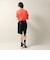 アディダス（adidas）ゴルフウェア 接触冷感 モックネック 半袖 メンズ カラーブロック シャツ OGH94-KM2222 RED