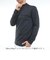 トミーヒルフィガー（TOMMY HILFIGER）ゴルフウェア ベア天 長袖モックシャツ THMA664-BLK
