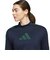 アディダス（adidas）ゴルフウェア スリーストライプス モックネック 長袖シャツ WX566-KG2175 NVY
