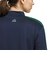 アディダス（adidas）ゴルフウェア スリーストライプス モックネック 長袖シャツ WX566-KG2175 NVY