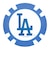 エムエルビー（MLB）ゴルフ MLBマグネットマーカー ロサンゼルス・ドジャース LA-MGN01/BLUE