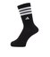 アディダス（adidas）クルー丈 スリーストライプス クッションソックス KO387-KF0463BLK
