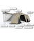 ホールアース（Whole Earth）テント キャンプ 2ルーム 3～4人用 EARTH DURA W ROOM 2.0 アースデュラダブルルーム WE2KD…