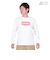 チャムス（CHUMS）高耐久 長袖Tシャツ ロンT ロゴロングスリーブTシャツ CH01-2273-W014 ホワイト 綿100 厚手