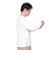 チャムス（CHUMS）高耐久 長袖Tシャツ ロンT ロゴロングスリーブTシャツ CH01-2273-W014 ホワイト 綿100 厚手
