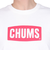 チャムス（CHUMS）高耐久 長袖Tシャツ ロンT ロゴロングスリーブTシャツ CH01-2273-W014 ホワイト 綿100 厚手