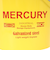 マーキュリー（MERCURY）ブリキバケツ オーバル 蓋付き イエロー MEBUBOYE