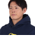 チャムス（CHUMS）スウェット パーカー ブービーフェイス プルオーバー CH00-1419-N098 ネイビー×イエロー 裏起毛 綿100