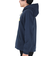 チャムス（CHUMS）スウェット パーカー ブービー ロゴ ジップパーカー CH00-1420-N098 ネイビー×イエロー 裏起毛 綿100