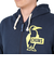 チャムス（CHUMS）スウェット パーカー ブービー ロゴ ジップパーカー CH00-1420-N098 ネイビー×イエロー 裏起毛 綿100