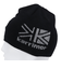 ニット帽 ニットキャップ ウールロゴビーニー 200133-9000 ブラック