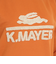 クリフメイヤー（KRIFF MAYER）裏起毛ユルクルー サガラ刺繍 2327806L-45:ORANGE トレーナー スウェット