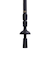 キザキ（KIZAKI）トレッキングポール 3段ステッキ 130 KTBC-X130I BLK ストック 登山