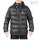POLEWARDS（POLEWARDS）ダウンジャケット アウター フュージョンドライダウン ミッドウェイトフーディー PW2QJL06 BLK ブラック 収…
