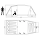 ファミリーテント 2ルーム キャンプ タープ Reisa 6 PU Tent White 122074