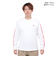 チャムス（CHUMS）高耐久 長袖Tシャツ ロンT HWYCロングスリーブTシャツ CH01-2276-W014 ホワイト 綿100 袖ロゴ