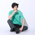 ザ・ノース・フェイス（THE NORTH FACE）Tシャツ 半袖 NF SQAR LOGO スクエアロゴ NT32441X GA サックス 速乾 伸縮性