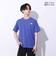 ザ・ノース・フェイス（THE NORTH FACE）Tシャツ 半袖 TNF SQAR LOGO スクエアロゴ NT32441X SO ブルー 速乾 伸縮性