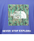 ザ・ノース・フェイス（THE NORTH FACE）Tシャツ 半袖 TNF SQAR LOGO スクエアロゴ NT32441X SO ブルー 速乾 伸縮性