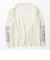 スリーブプリント ロングスリーブTシャツ 19822010  IVR