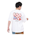 ゴースローキャラバン（GOSLOWCARAVAN）USA/C スクエアLOGOバックプリントゆったりTシャツ 321913A WHT