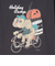 クリフメイヤー（KRIFF MAYER）アニマル半袖Tシャツ プードル 2347204-17:CHARCOAL