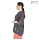 クリフメイヤー（KRIFF MAYER）接触冷感 吸水速乾 半袖 ウェットプロテクト Aライン Tシャツ 花 2347881LX:17:CHARCOAL チャ…